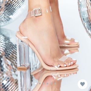 The Glass Slipper Transparent by Fashion Nova